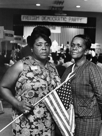 Black and white photo of two women