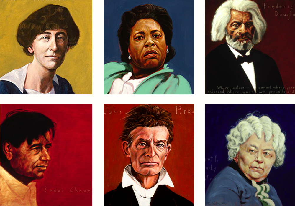 Portraits of Unsung Heroes by Robert Shetterly