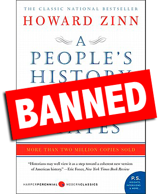 Banned Book Cover: A People's History of the United States