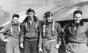 B&W photo of Air Force crew.