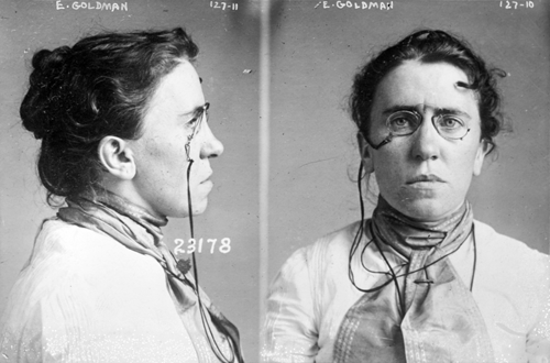 Emma Goldman, 1901 mugshot