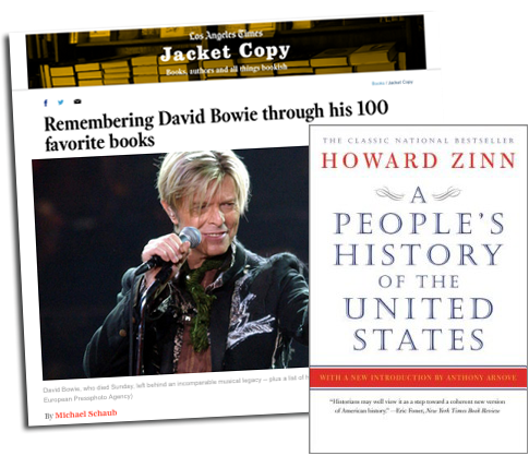 Remembering David Bowie through His 100 Favorite Books | Howard Zinn Website