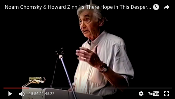 Noam Chomsky & Howard Zinn “Is There Hope in This Desperate Time?” (Video) | HowardZinn.org