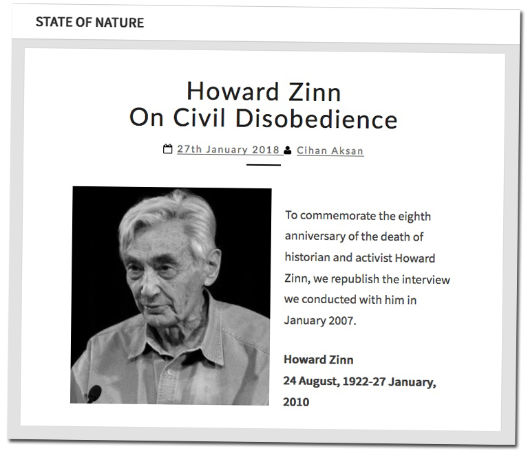 State of Nature Journal | HowardZinn.org