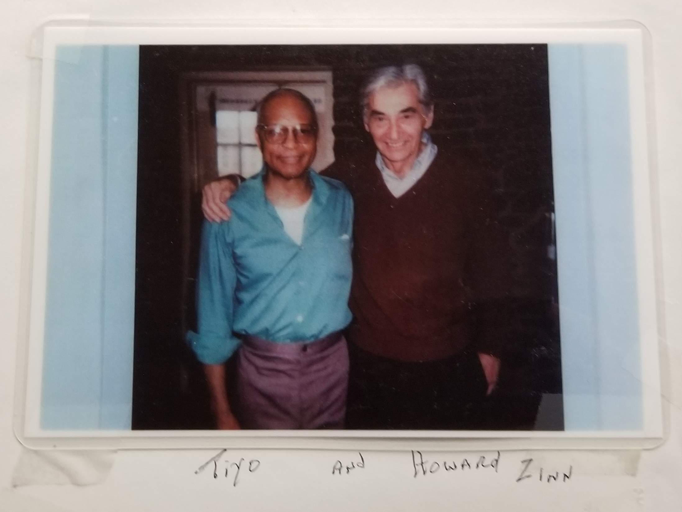 Tiyo Attallah Salah-El and Howard Zinn (undated) | HowardZinn.org