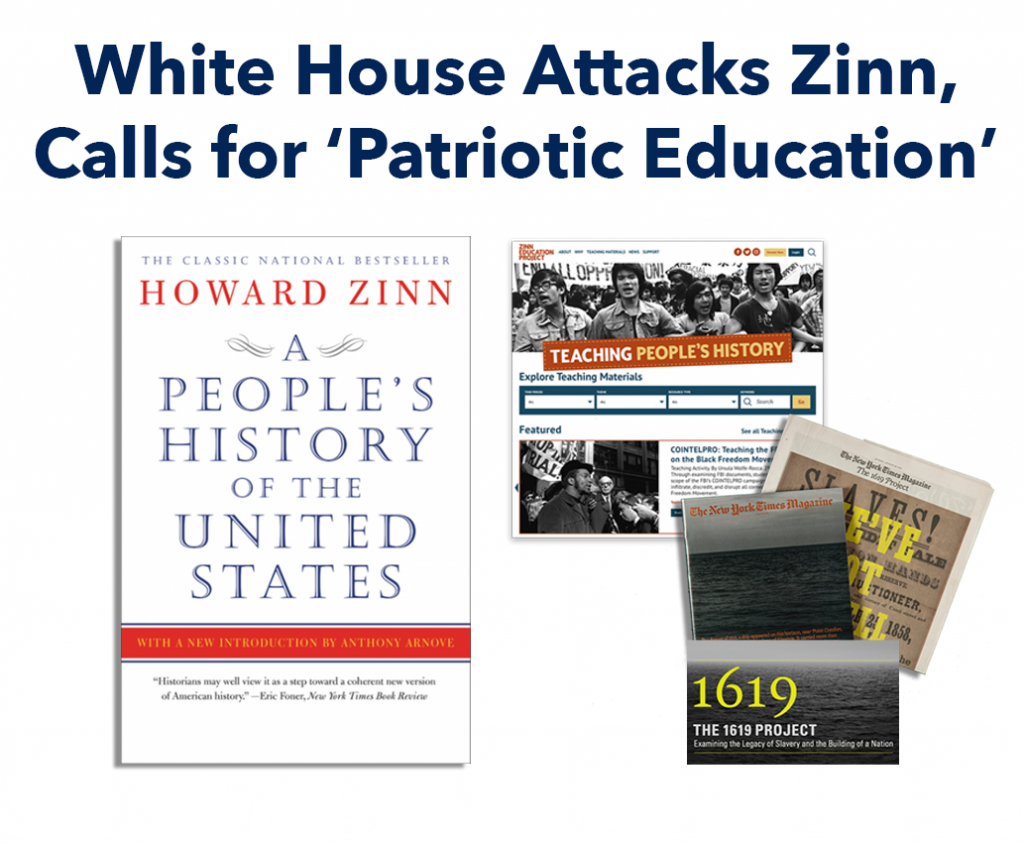 Trump Attacks Zinn banner