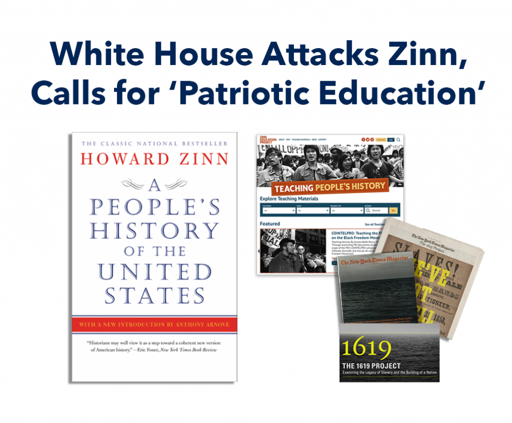 Trump Attacks Zinn banner