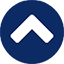 blue scroll button with white arrow